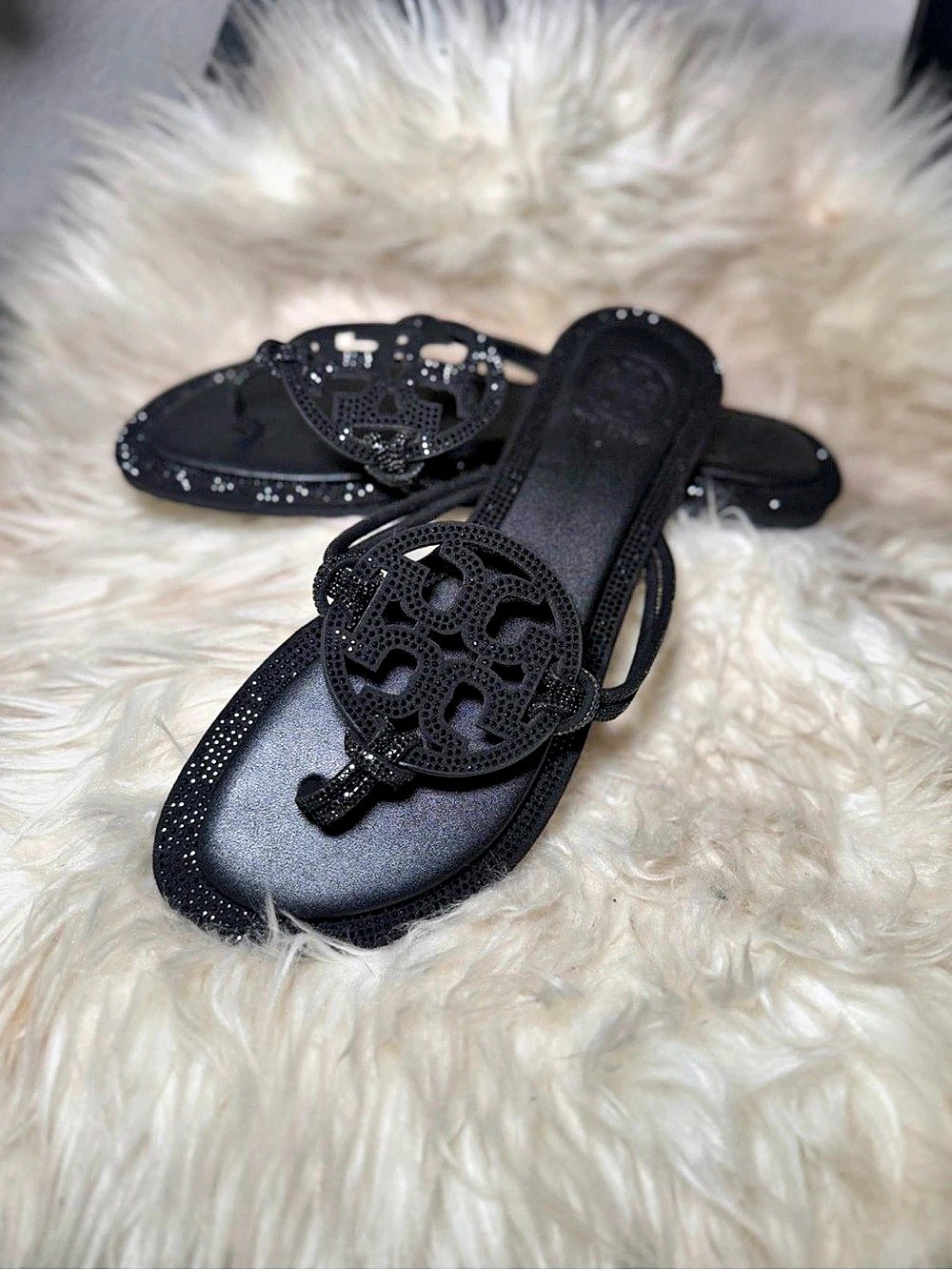 Tory Burch Miller Pavé Sandal Black
